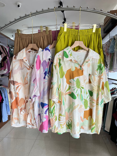 Floral Print Two Piece Sets